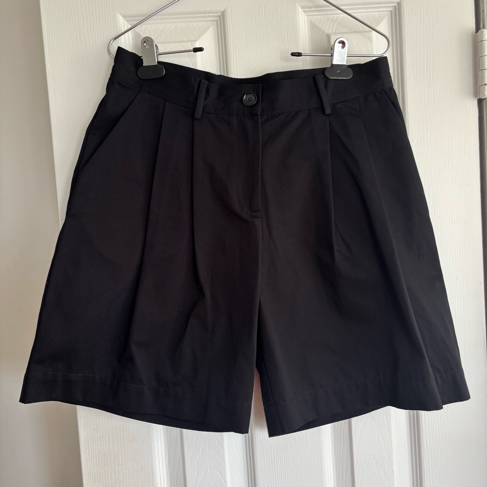 Toteme Black Women's Cotton Shorts Size 36